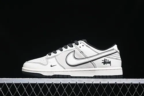 All categories Nk SB Dunk Series Nk SB Dunk Low High-end customized low-top sneakers Nk SB Dunk Low Stusi co-branded - beige and black lines High-end customized low-top casual sneakers BB7518-008